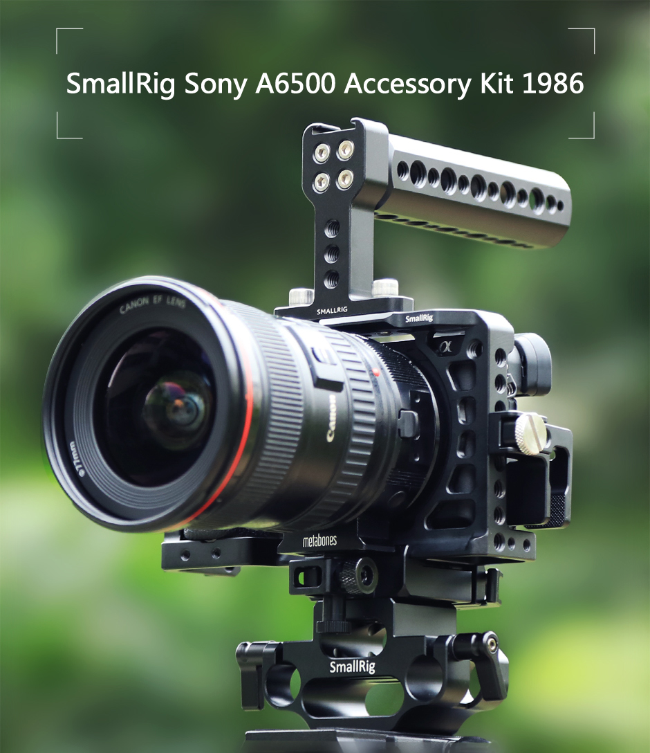 Sony A6500 Camera Cage With Baseplate And Accessories